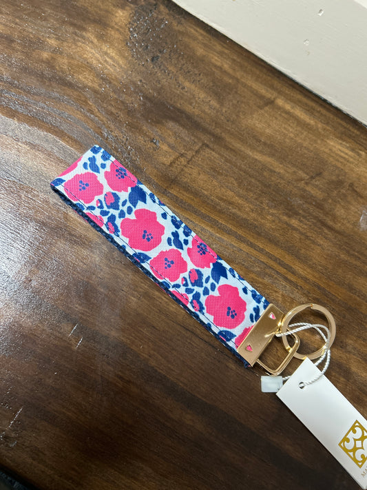 Pink and Navy Keychain