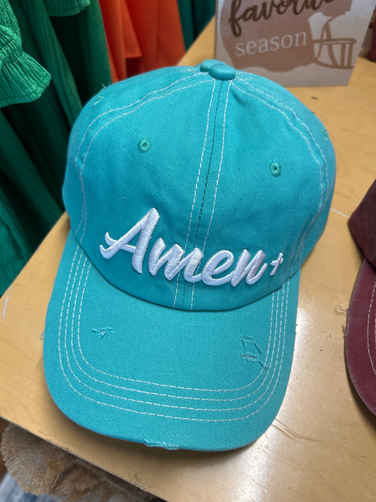 Turquoise Amen Hat