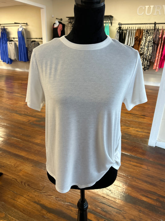 White Tie Hem Tee